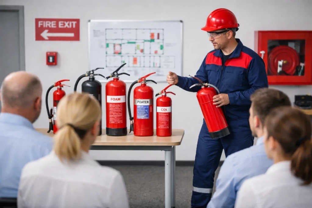 הדרכת כיבוי אש לעובדים